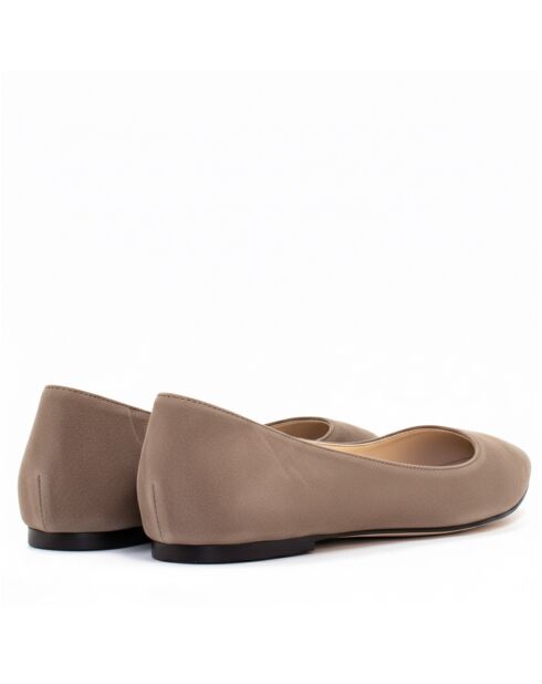 Ballerines CA-106 en Daim taupe