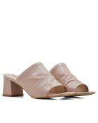 CA-1943 Nude leren muiltjes met hak