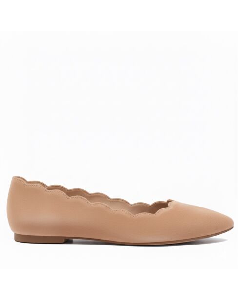 Ballerine CA-0091R in camoscio nude