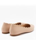 Ballerine CA-0091R in camoscio nude