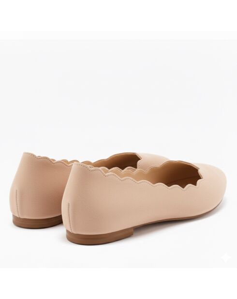 Ballerine CA-0091R in camoscio nude