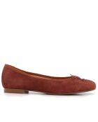Ballerines 166807 en Daim rouges