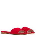 Mules de gamuza roja F-2878P