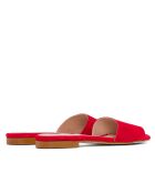 Mules de gamuza roja F-2878P