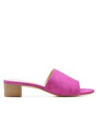 CA-462 Pumps mit Absatz aus fuchsiafarbenem Veloursleder