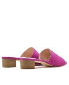 CA-462 Pumps mit Absatz aus fuchsiafarbenem Veloursleder