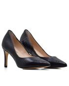 76572 Dumps nere in pelle di coccodrillo - Tacco: 8 cm