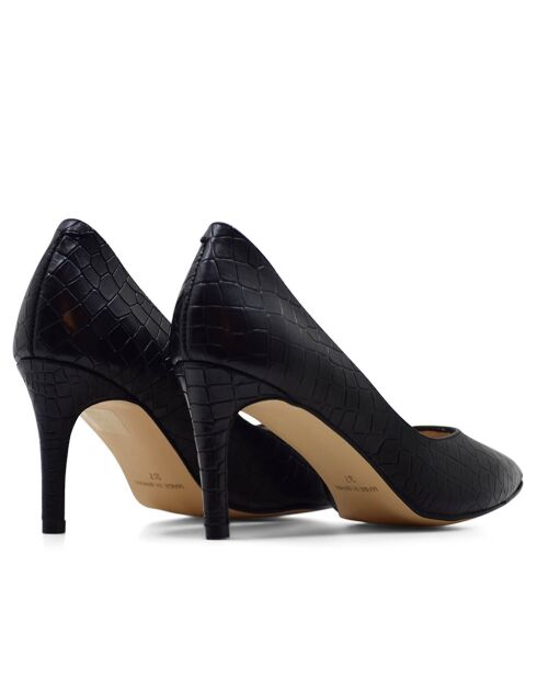 76572 Dumps nere in pelle di coccodrillo - Tacco: 8 cm