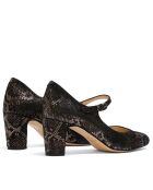 Pumps CA-1477 in pelle scamosciata nera - Tacco: 6,5 cm