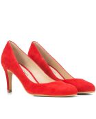 Pumps 12619 in pelle scamosciata rosso passione - Tacco: 6cm
