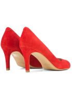 Pumps 12619 in pelle scamosciata rosso passione - Tacco: 6cm