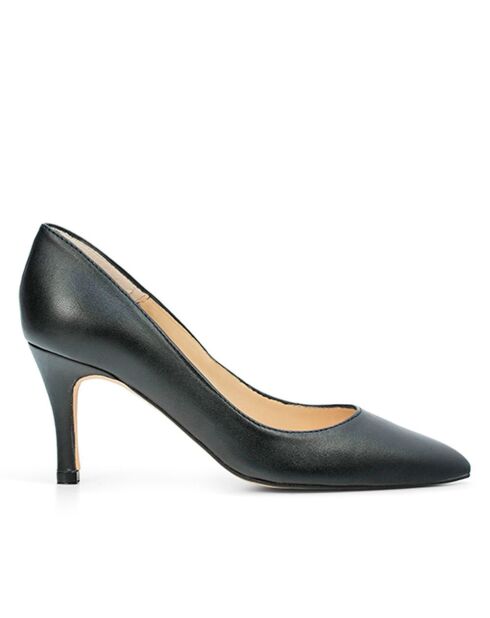 Escarpins 13975 en Cuir Nappa noirs - Talon : 7,5cm