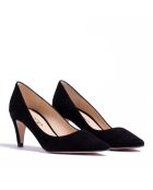 Pumps 13370 nere in pelle scamosciata