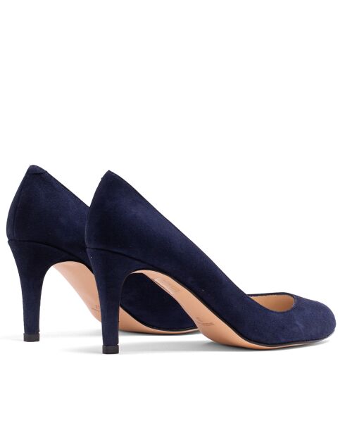 Pumps 12619 in pelle scamosciata blu marino - Tacco: 7cm