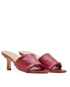 Sabot con tacco CA-1870 suola rossa liscia - Tacco: 6cm