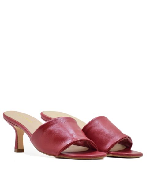 Sabot con tacco CA-1870 suola rossa liscia - Tacco: 6cm