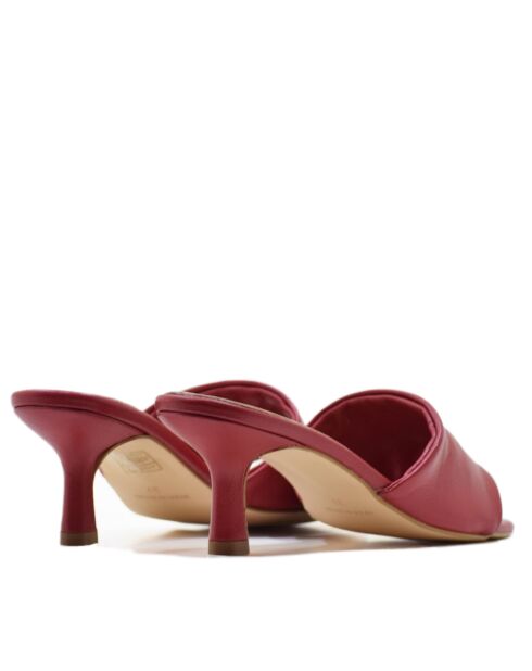 Sabot con tacco CA-1870 suola rossa liscia - Tacco: 6cm