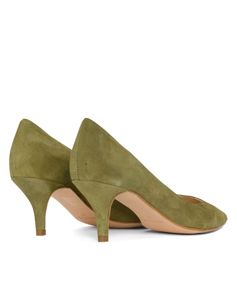 Pumps 13370 pin in pelle scamosciata