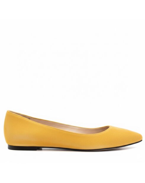 Ballerine CA-106 in camoscio giallo