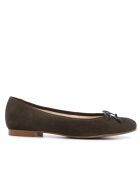Ballerines 166807 en Daim olives foncé