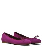 166807 paarse suède ballerina's