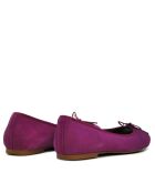 166807 paarse suède ballerina's