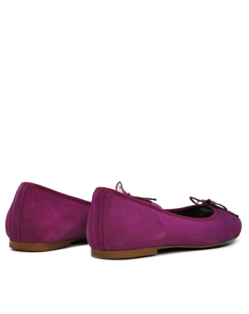 166807 paarse suède ballerina's