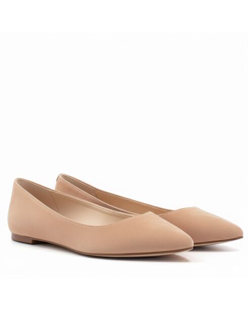 Ballerine CA-106 in camoscio nude