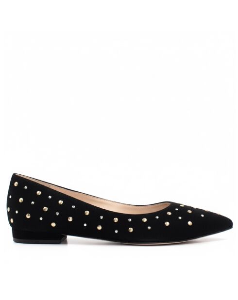 Ballerine CA-106 in camoscio nere