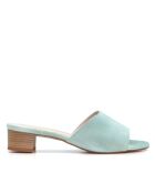 CA-462 muiltjes met hak van aquasuède