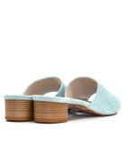 CA-462 muiltjes met hak van aquasuède