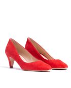 Pumps 176763 in pelle scamosciata rossa brillante - Tacco: 5,5 cm