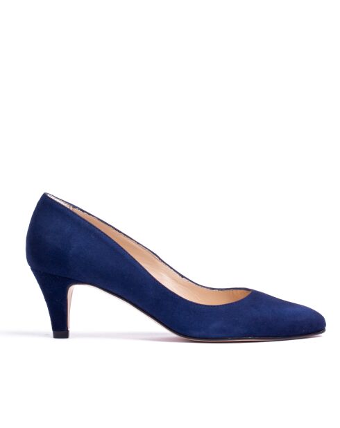 Pumps 176763 in pelle scamosciata blu marino - Tacco: 5,5 cm