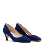 Pumps 176763 in pelle scamosciata blu marino - Tacco: 5,5 cm