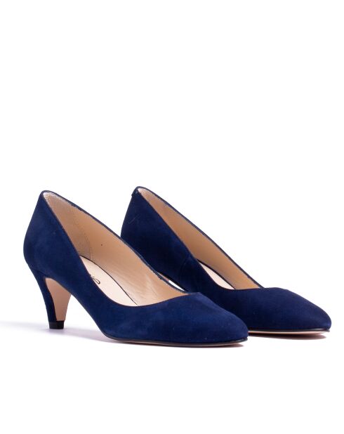 Pumps 176763 in pelle scamosciata blu marino - Tacco: 5,5 cm