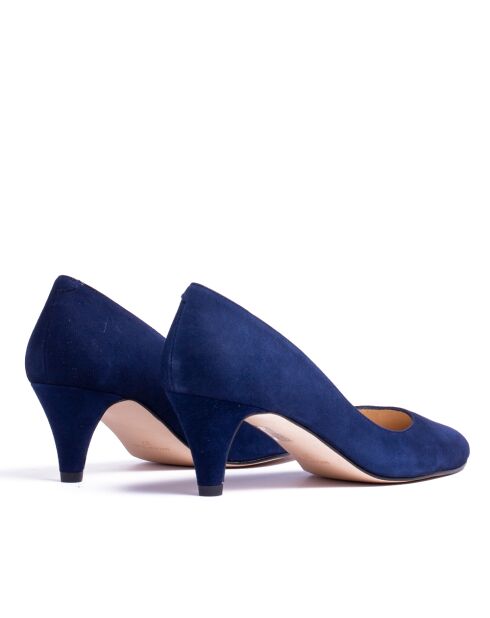 Pumps 176763 in pelle scamosciata blu marino - Tacco: 5,5 cm