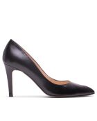 F-4253 zwarte Tibetaanse leren pumps - Hak: 7 cm