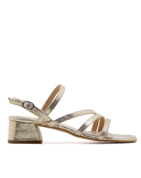 CA-1781 Platinum Diamond lederen sandalen