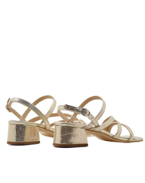 CA-1781 Platinum Diamond lederen sandalen