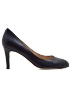 Dumps in pelle Mestizo 12619 blu marino - Tacco: 7 cm