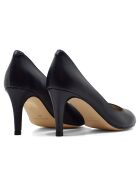 Dumps in pelle Mestizo 12619 blu marino - Tacco: 7 cm