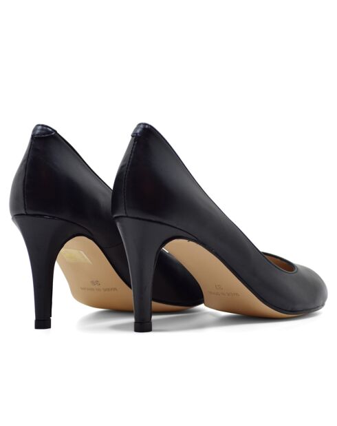 Dumps in pelle Mestizo 12619 blu marino - Tacco: 7 cm