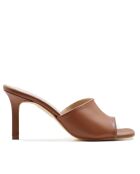 CA-1737 bruine muiltjes van Mestizo leer met hak - Hak: 7 cm