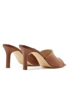 CA-1737 bruine muiltjes van Mestizo leer met hak - Hak: 7 cm