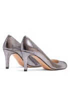 Escarpins 12619 en Cuir Gravée argentés - Talon : 7cm