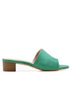 Muiltjes in pastelkleurig suèdeleer CA-462 met hak