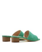 Muiltjes in pastelkleurig suèdeleer CA-462 met hak