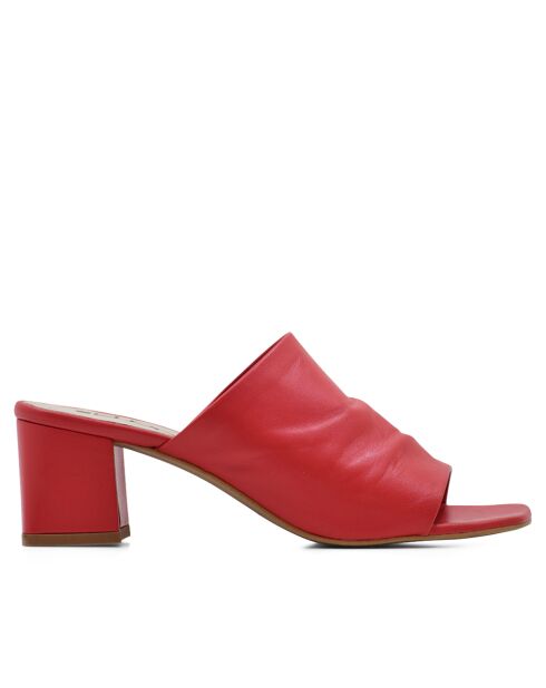 Mules à talon Monterrey en rouges