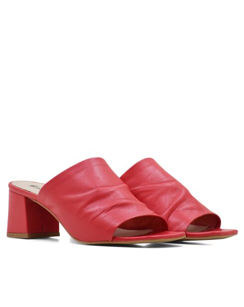 Mules à talon Monterrey en rouges