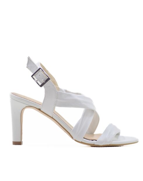 Witte Mestizo leren CA-1773 sandalen - Hak: 8 cm